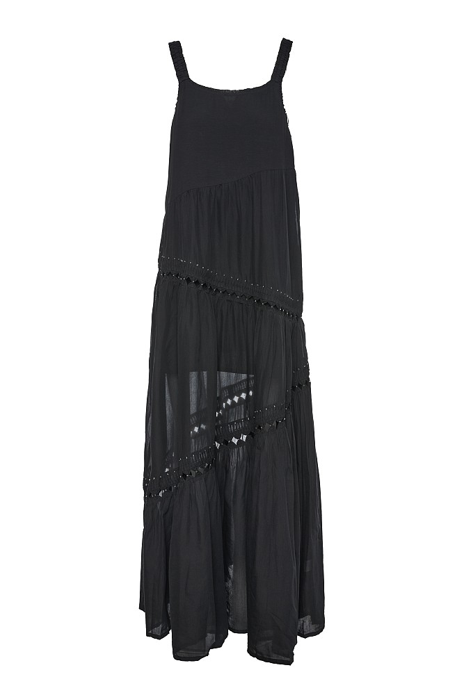 Maxi dress with decorated details
