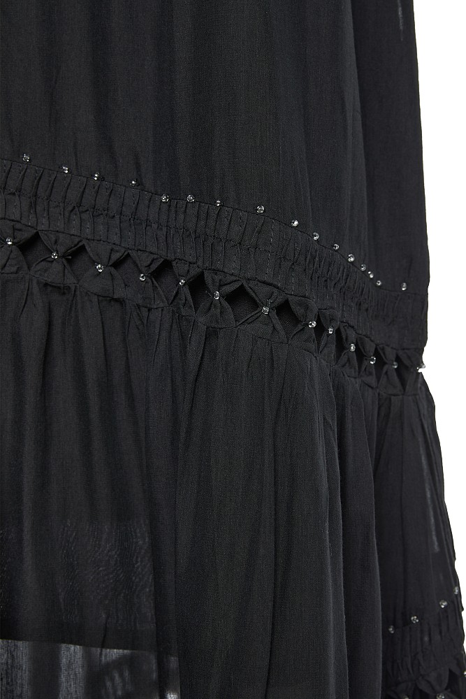 Maxi dress with decorated details