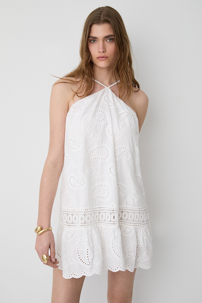 Mini broderie dress