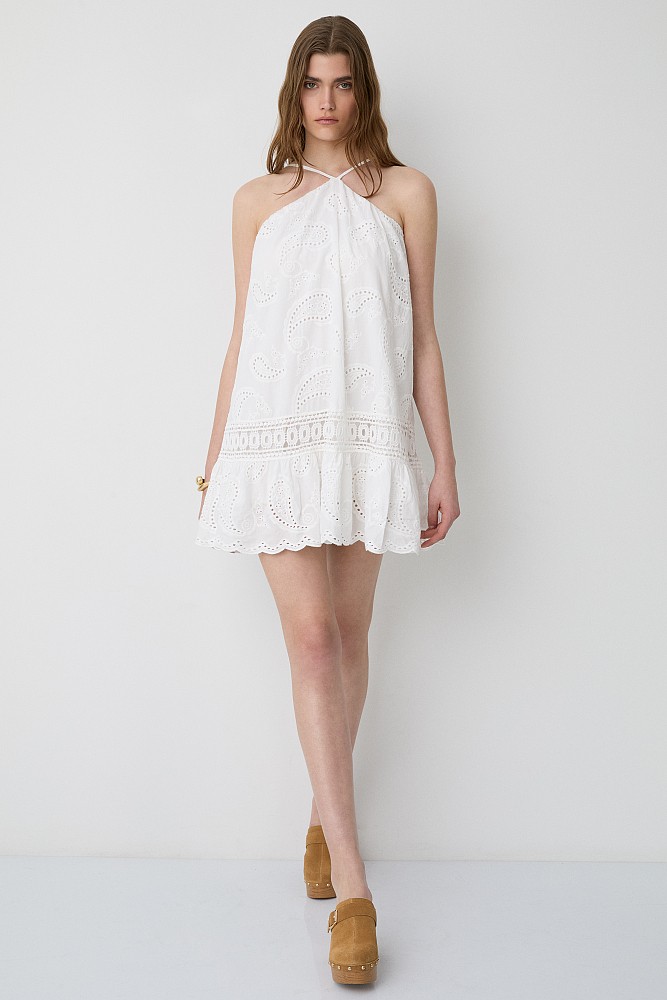 Mini broderie dress