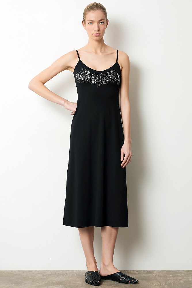 Midi dress with studs