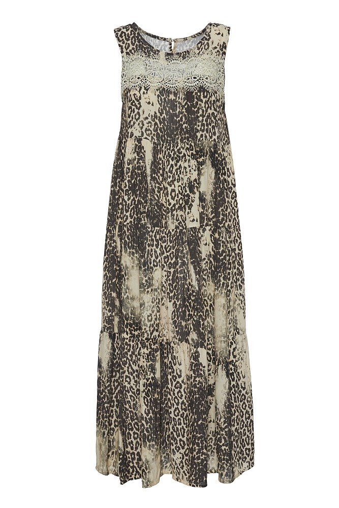 Rochie lungă cu animal print