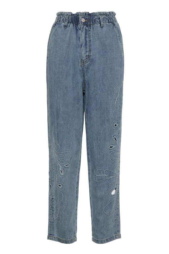 Alice barrel embroidered jeans
