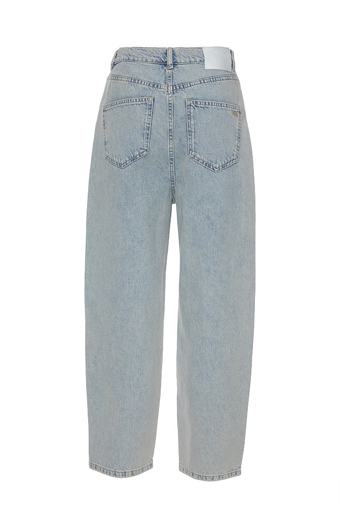 Pantalones vaqueros de pierna ancha con pedrería Tania