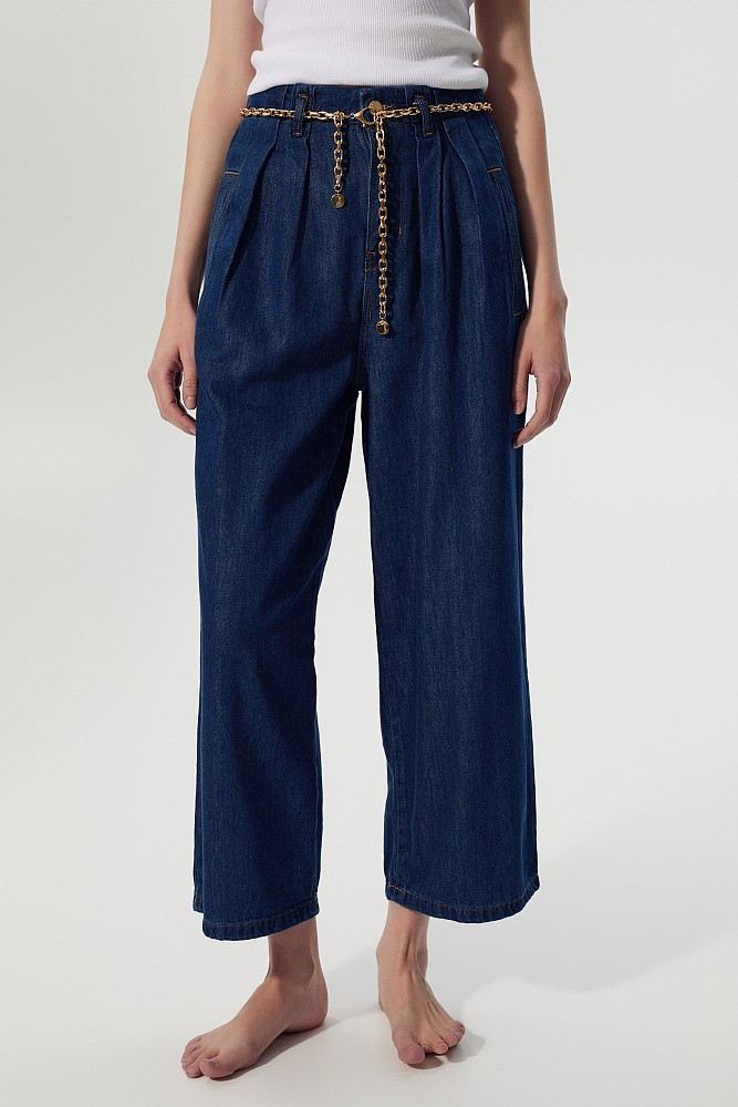 Eliza straight leg jeans with  belt