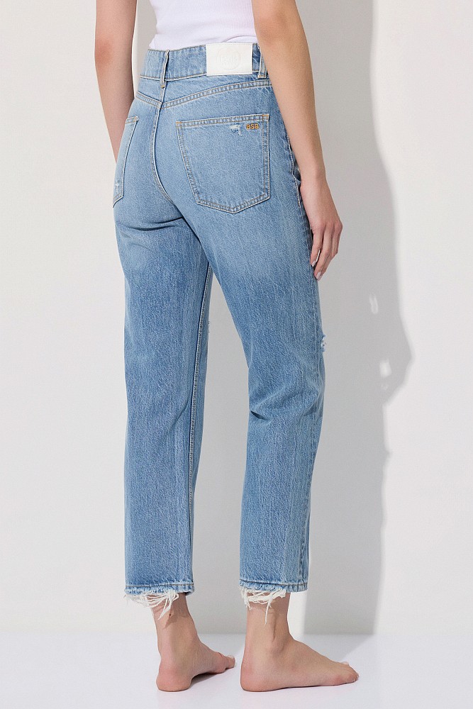 Mandy straight jeans with scarf