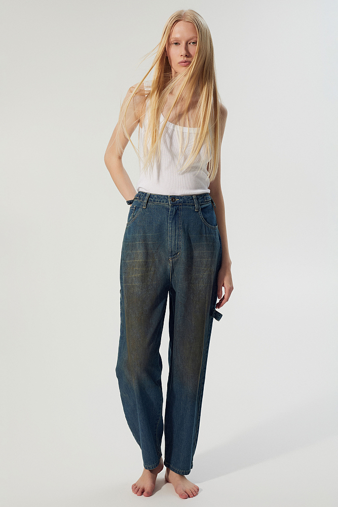 Lila baggy jeans