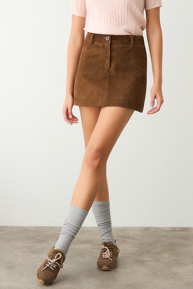 Falda mini ante