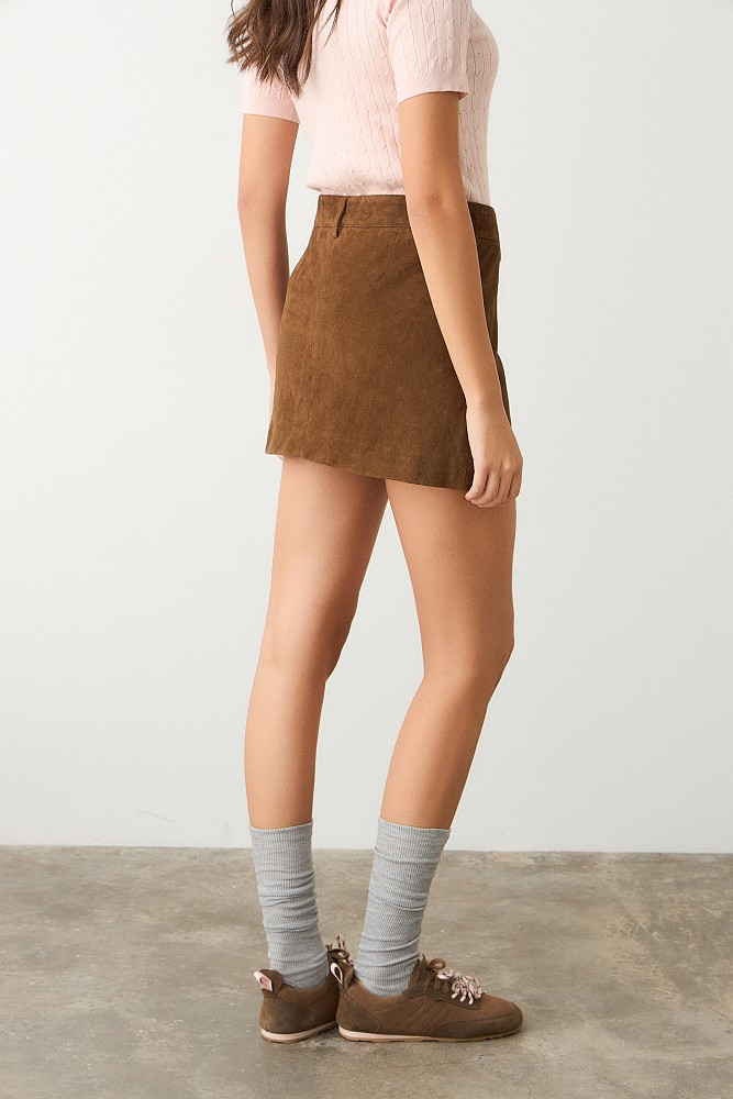 Falda mini ante