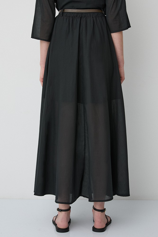 High-waisted maxi skirt