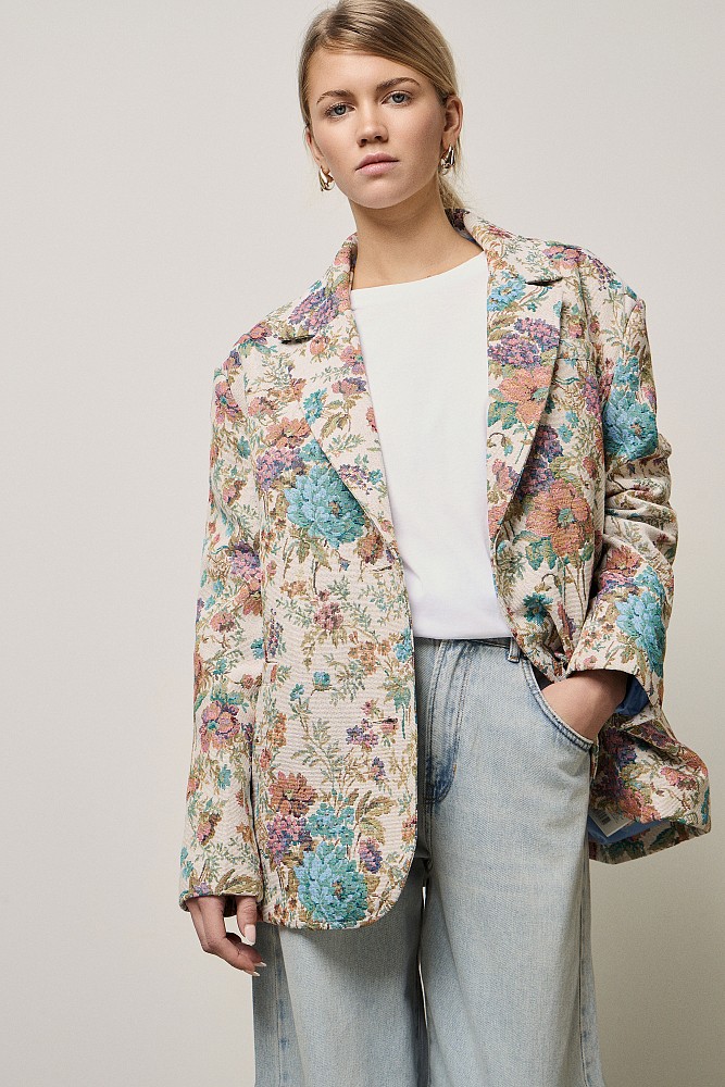 Sacou cu print floral