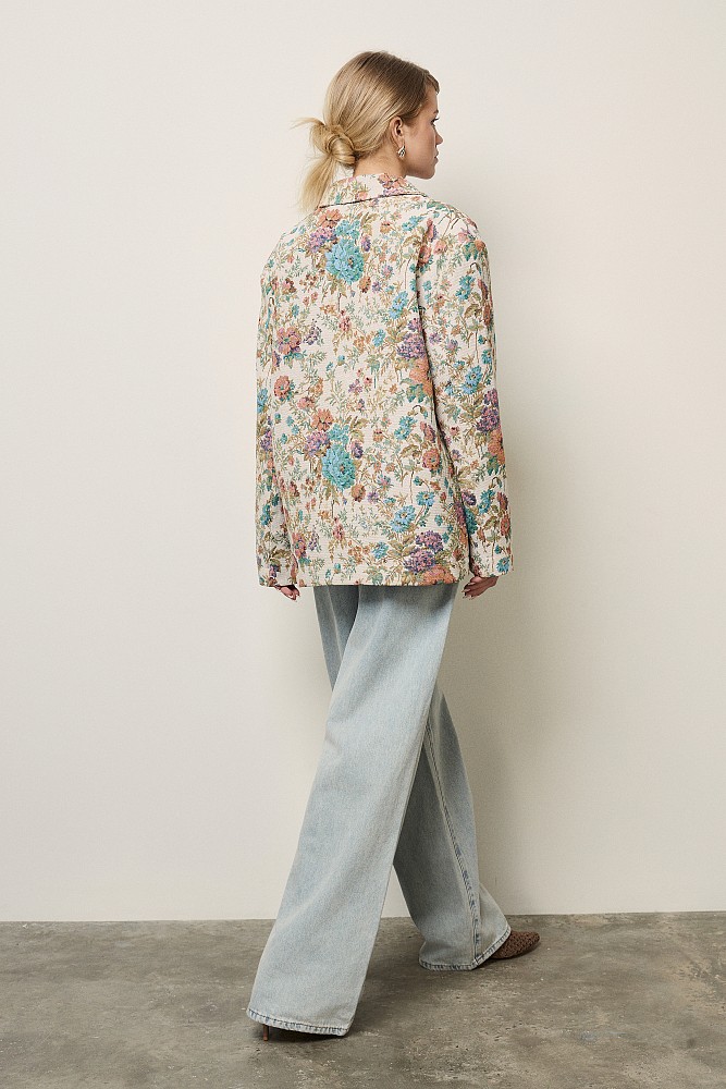 Sacou cu print floral