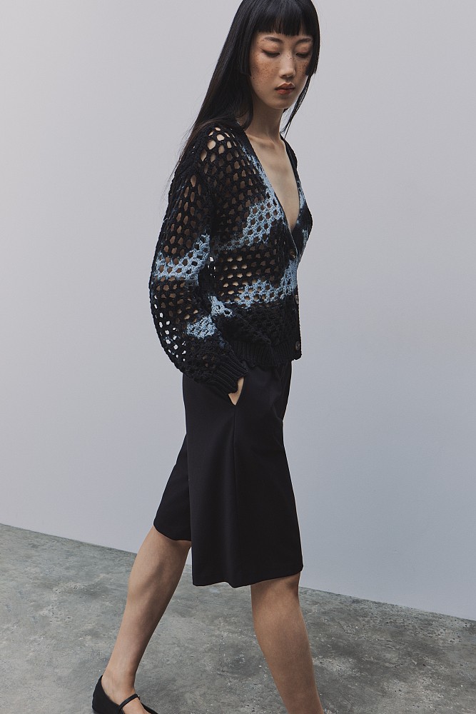 Cutwork knitted cardigans