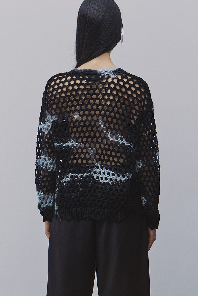 Cutwork knitted cardigans