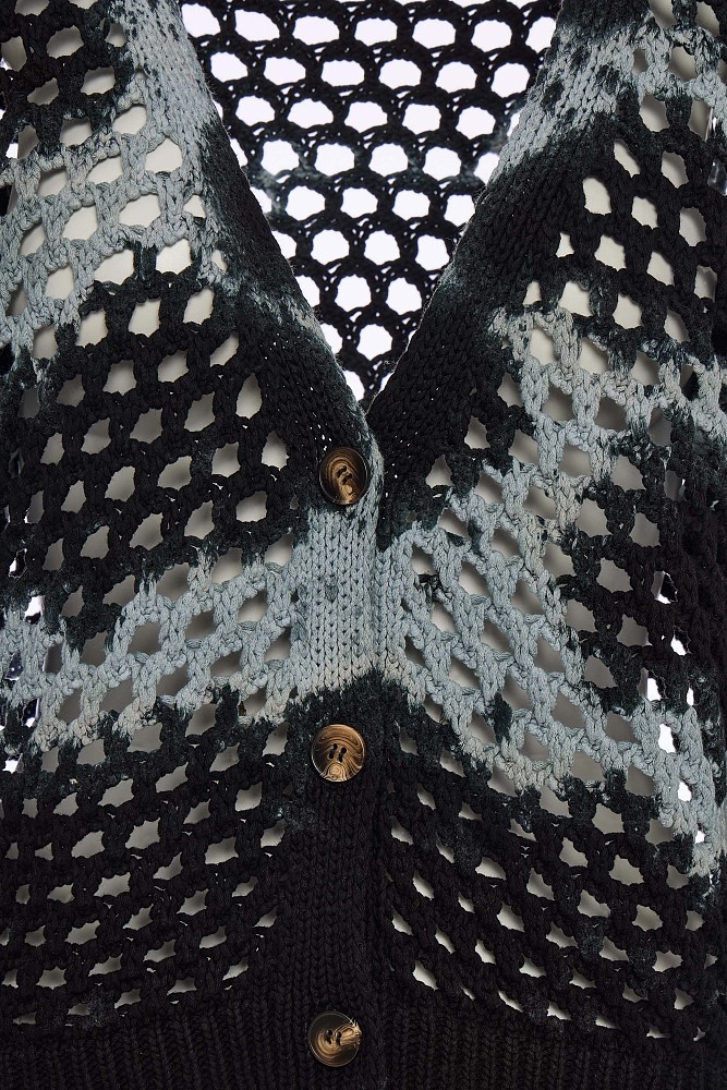 Cutwork knitted cardigans