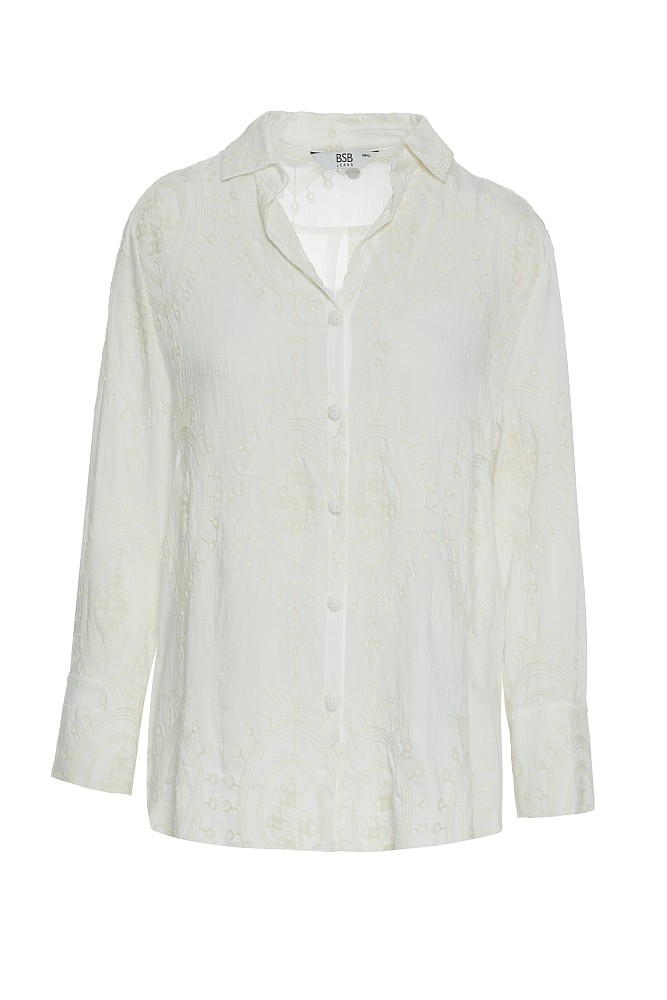 Shirt with embroidered detailing