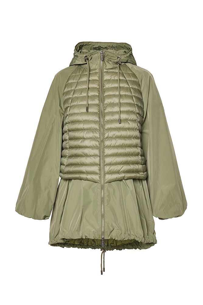 Puffer jacket με συνδυασμό υφασμάτων