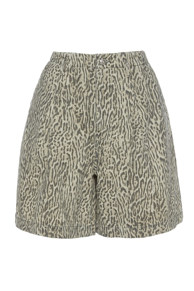 Pantaloni scurți Kora cu animal print