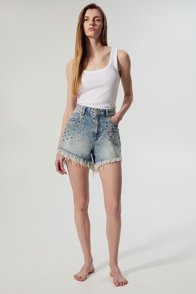Molly shorts with rhinestones