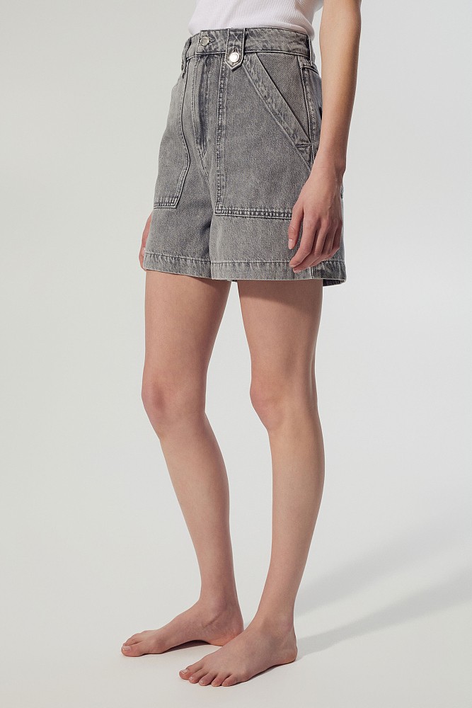 Denim σορτς με τσέπες
