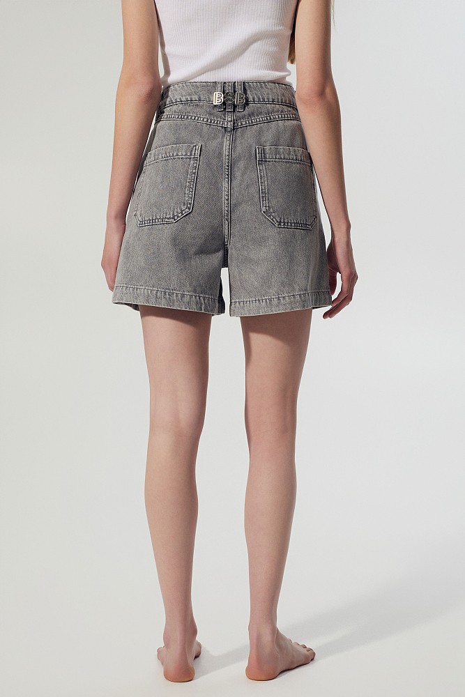 Denim σορτς με τσέπες