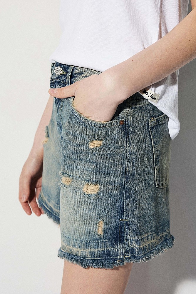 Adele denim σορτς