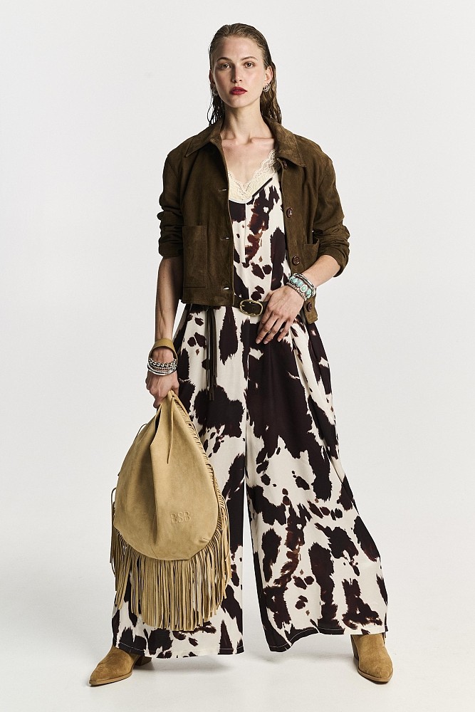 Cow print jumpsuit
