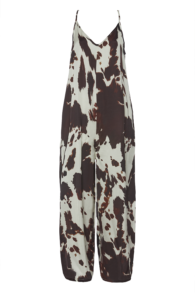 Cow print jumpsuit