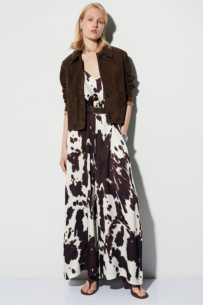 Cow print jumpsuit
