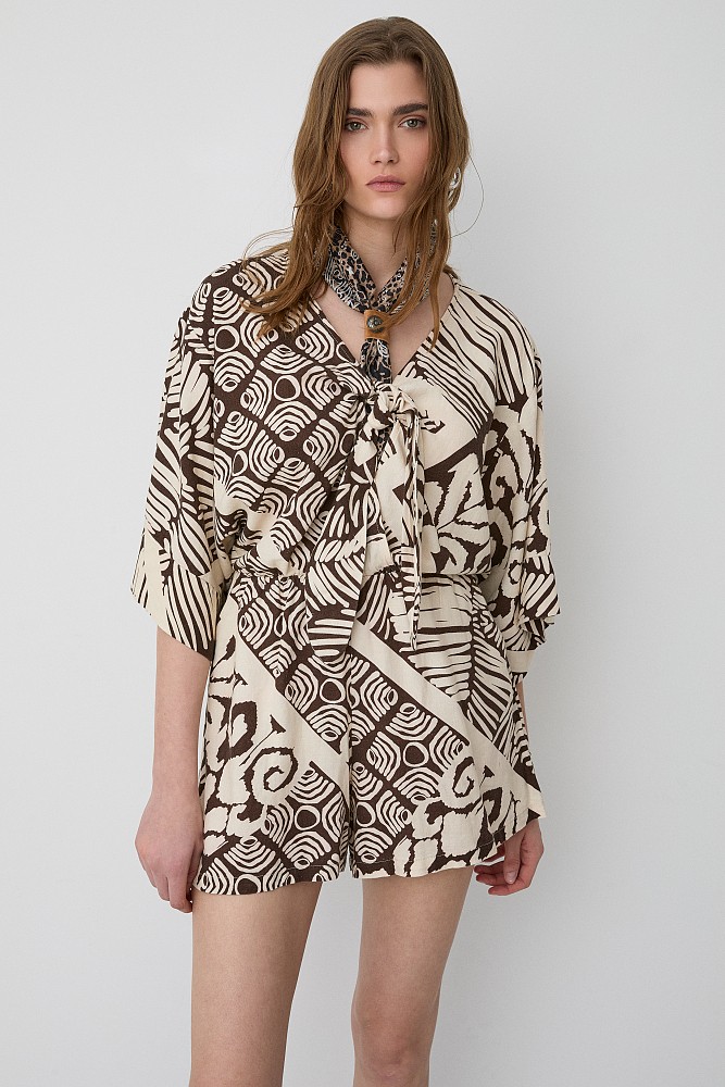 Printed playsuit