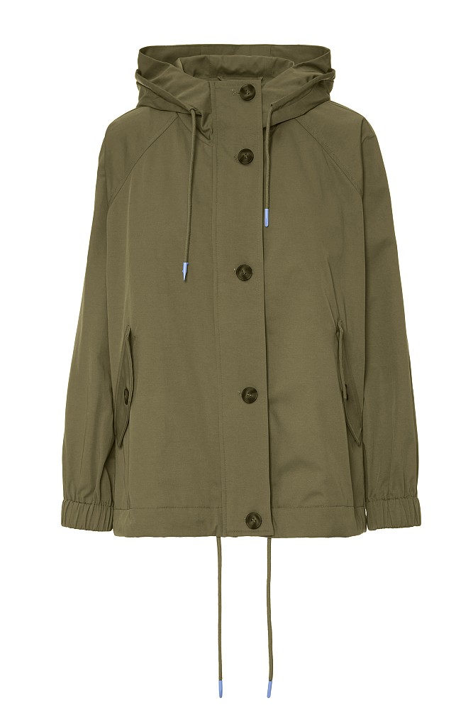 Parka-style trench coat