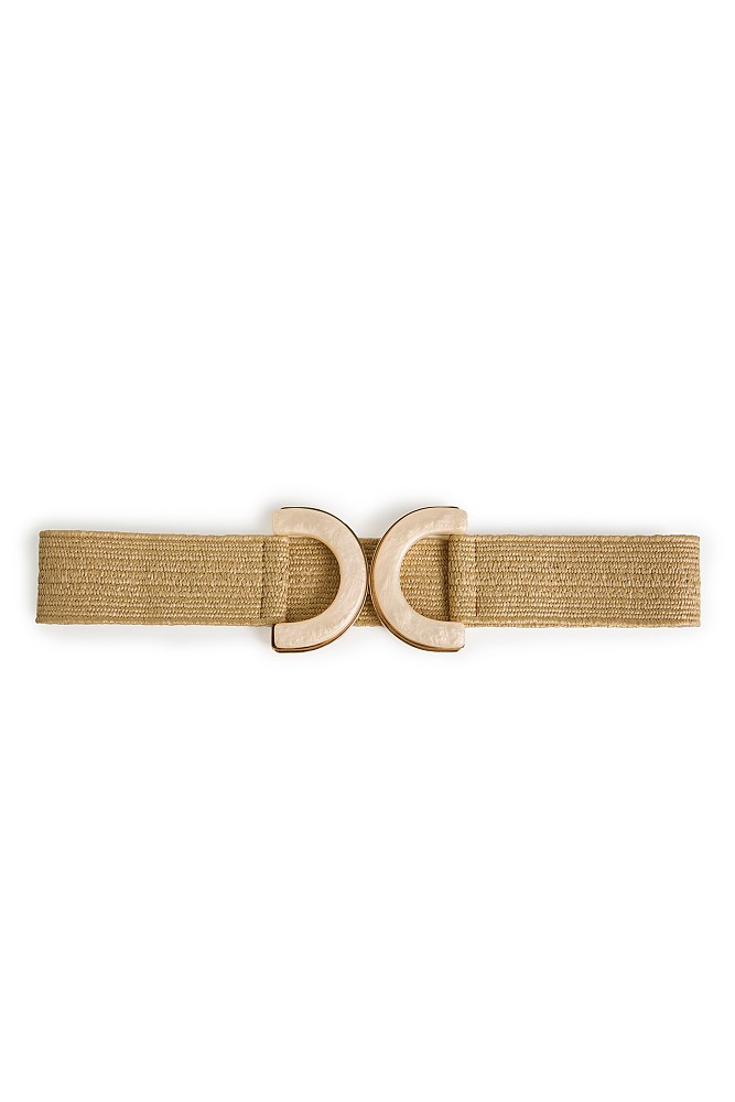 Wide belt with weave