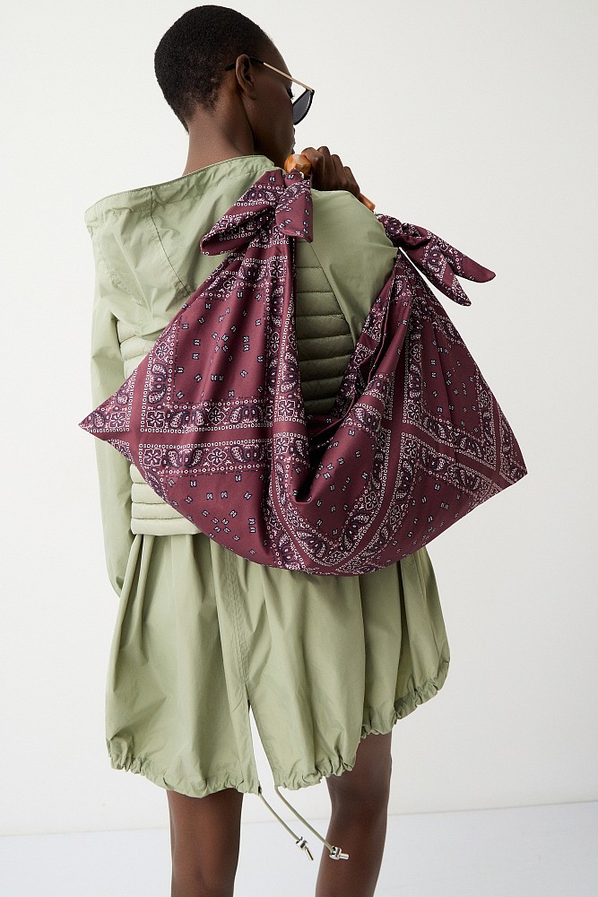 Printed shoulder bag