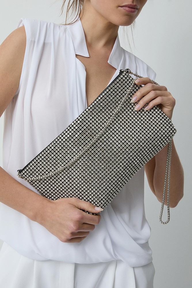 Purse with rhinestones