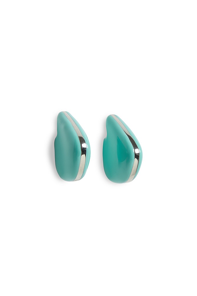 Earrings with silver details