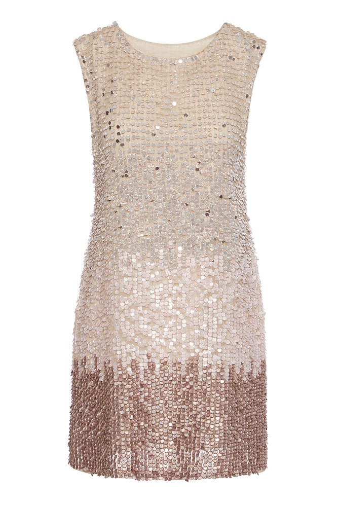 Mini sequined dress - Gold label