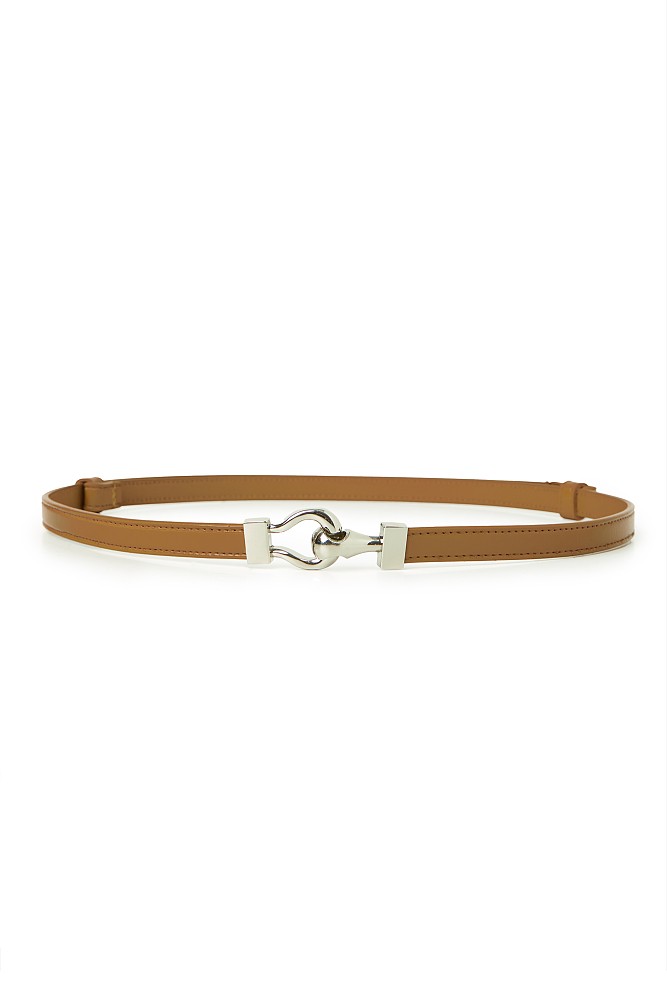 Thin belt with buckle