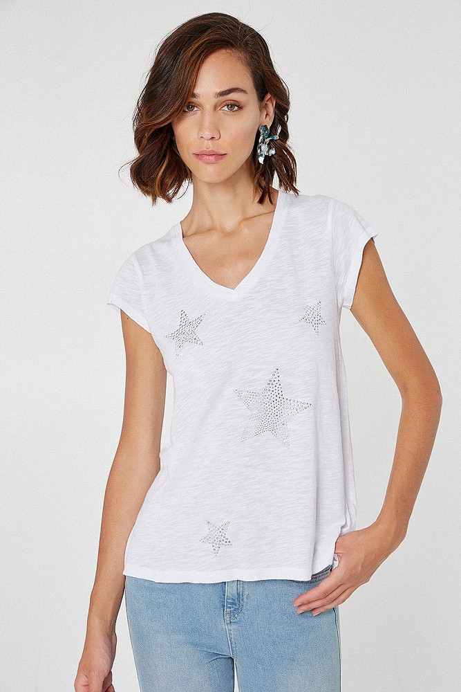 Τ-shirt με σχέδιο αστέρια