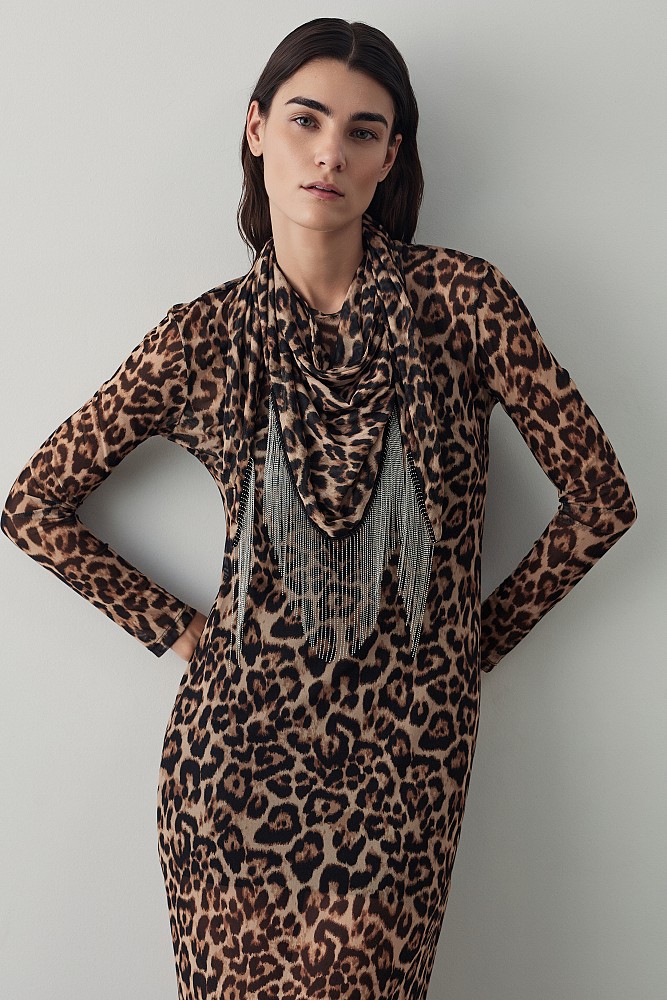 Maxi leopard dress