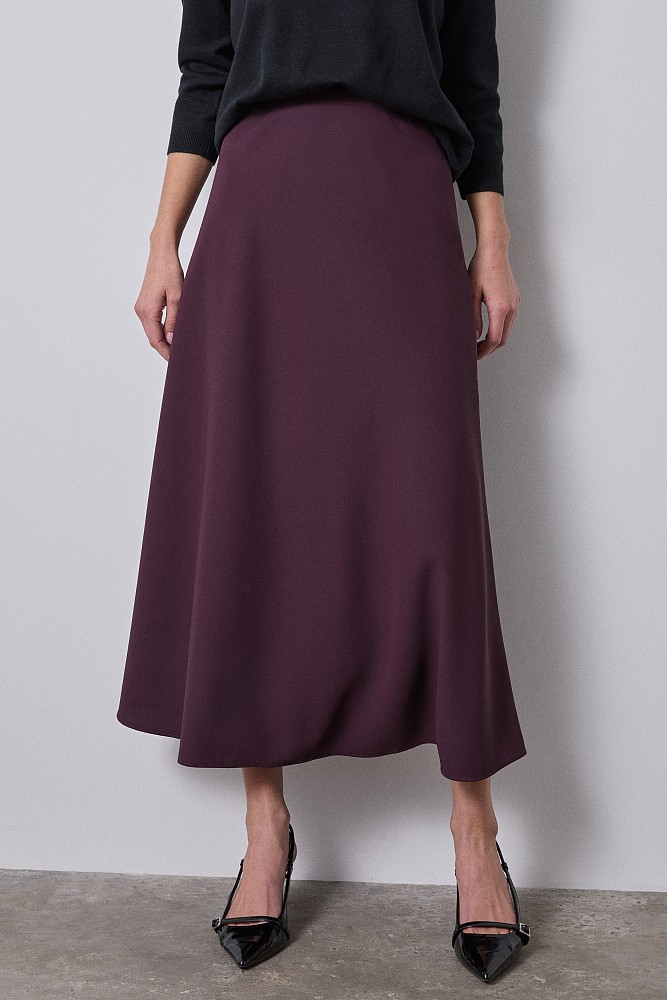 Midi high waisted skirt
