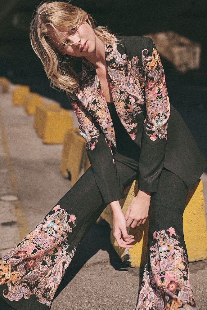 Printed blazer