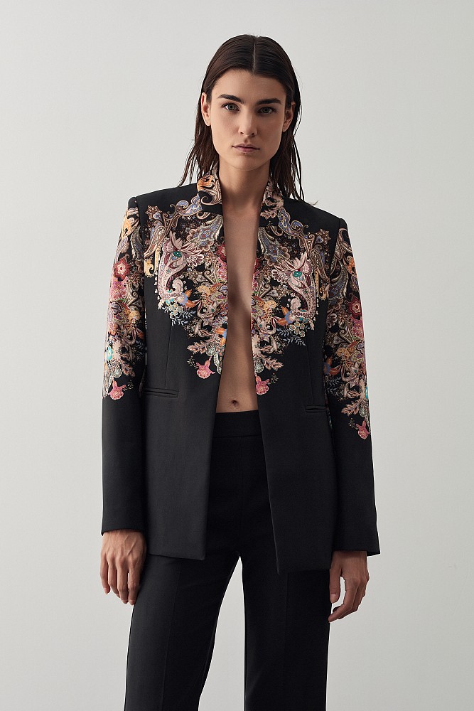 Printed blazer