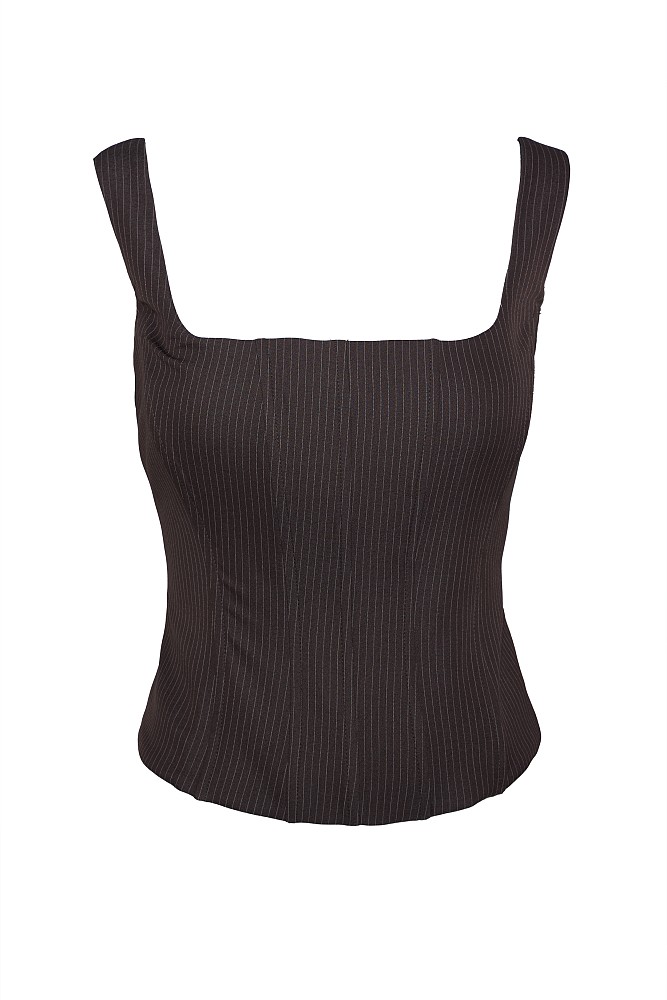 Striped corset top