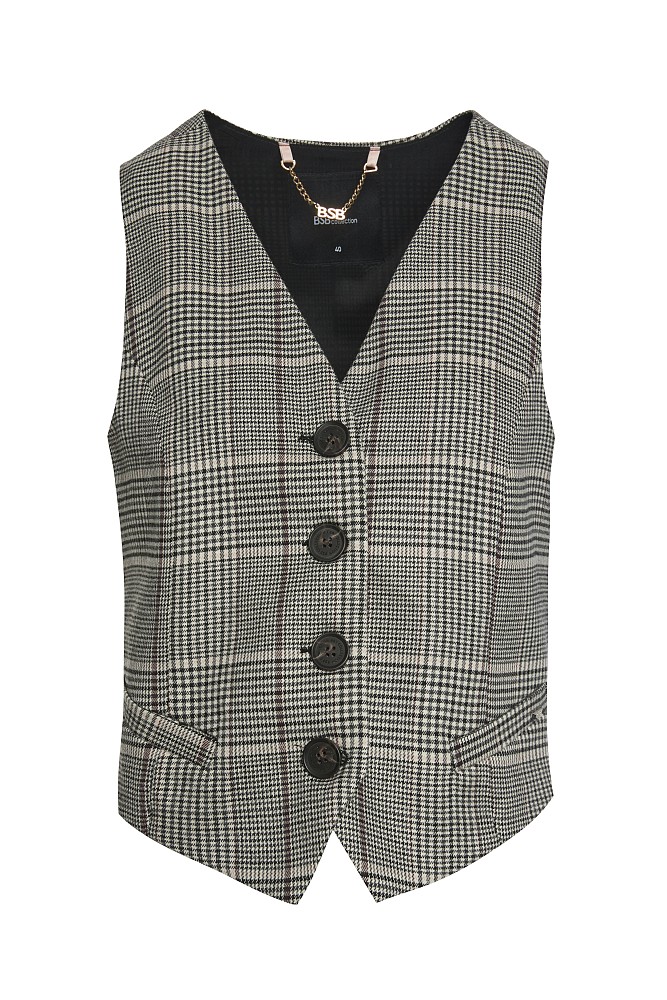 Plaid vest