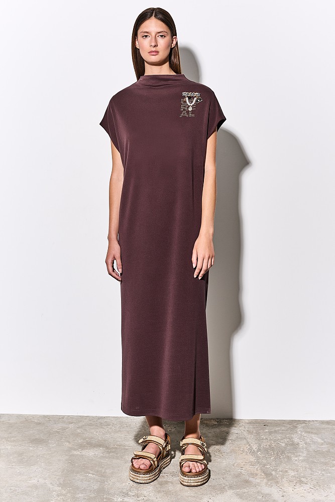 Maxi turtleneck dress