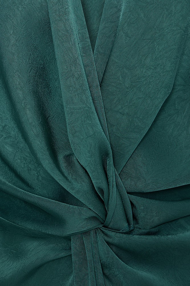 Maxi wrap satin dress - Gold label
