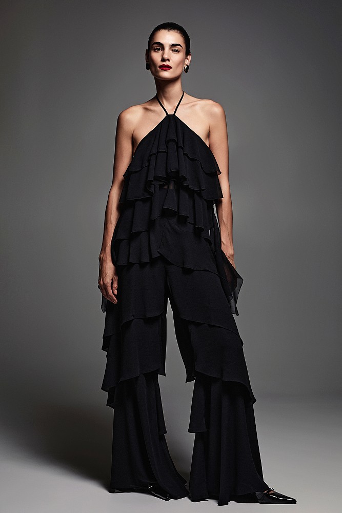 Pants with ruffles - Gold label