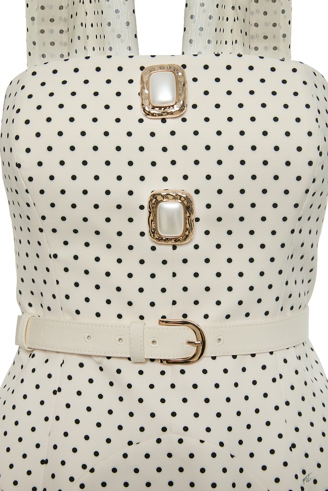 Rochie scurtă cu buline