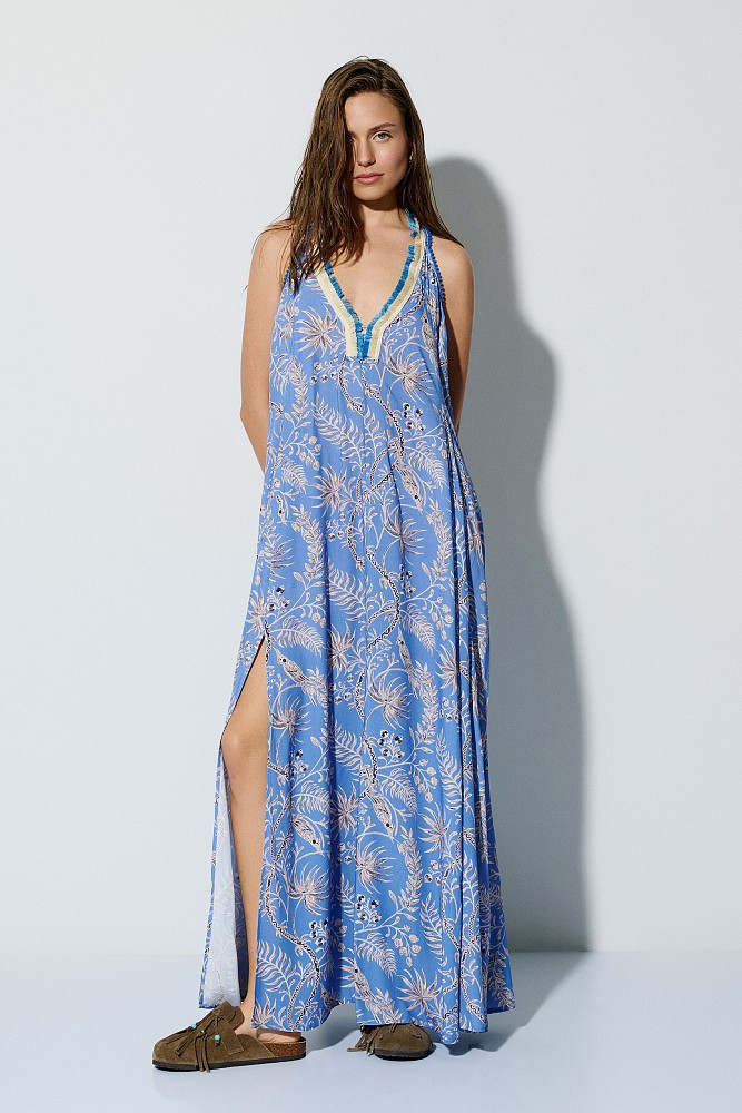 Maxi printed dress