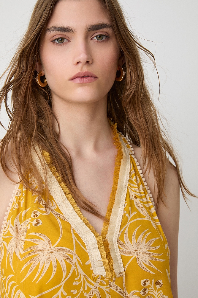 Rochie lungă cu print